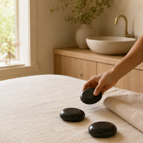 Hot stone massage
